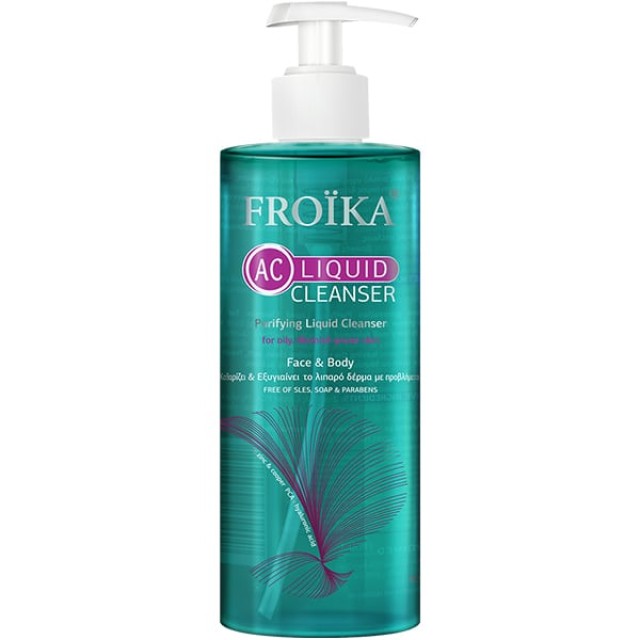 Froika AC Liquid Cleanser Αφρίζον Τζελ Καθαρισμού με για Λιπαρές Επ...