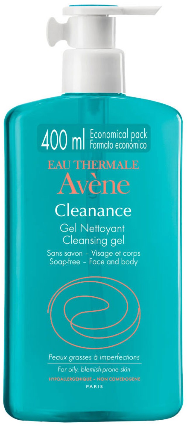 Avene Cleanance Gel Καθαρισμού για το Λιπαρό Δέρμα, 400ml