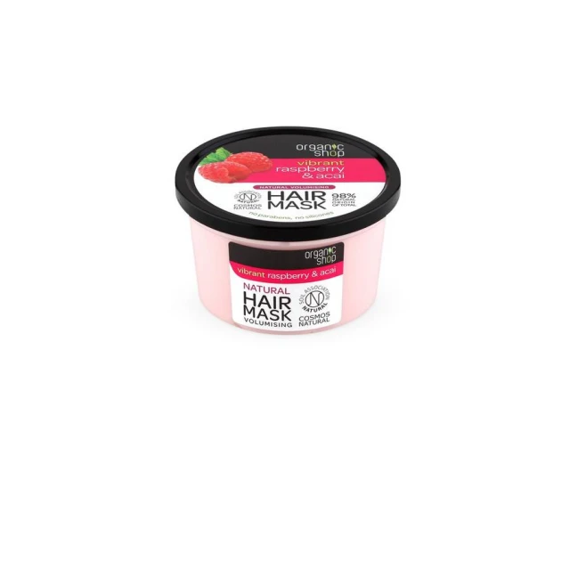 Natura Siberica Organic Shop Vibrant Raspberry & Acai Volume Mask &...