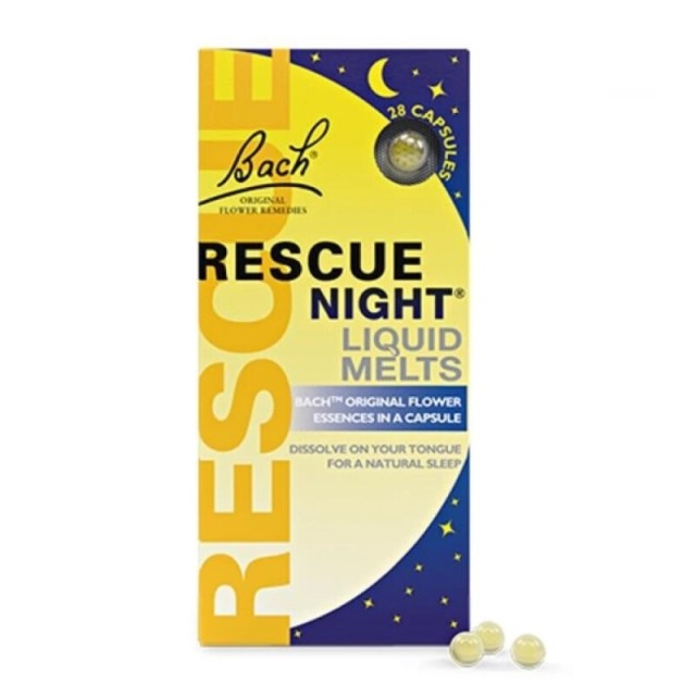 Power Health Bach Rescue Liquid Sleep Melts με Έλαιο Σταφυλιού για την Αντιμετώπιστη της Αϋπνίας, 28 Κάψουλες