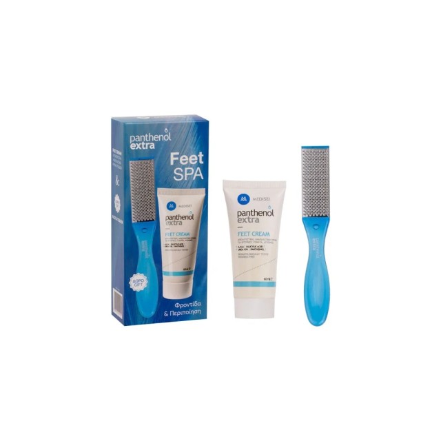 Panthenol Extra Promo Pack Feet Spa Απολεπιστική Κρέμα Ποδιών 60ml & Ράσπα Ποδιών 1τμχ.