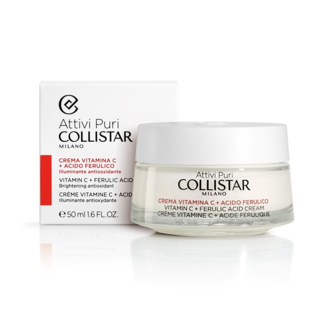 Collistar Attivi Puri Vitamin C & Ferulic Acid Cream Κρέμα Προσώπου Με Βιταμίνη C Και Φερουλικό Οξύ, 50ml