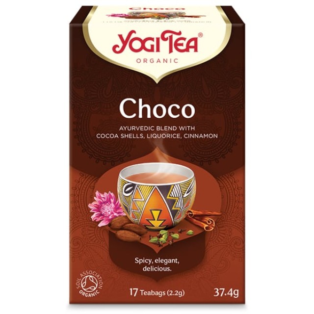 Yogi Tea Choco Αφέψημα για Τόνωση και Ενέργεια, 17x2.2g