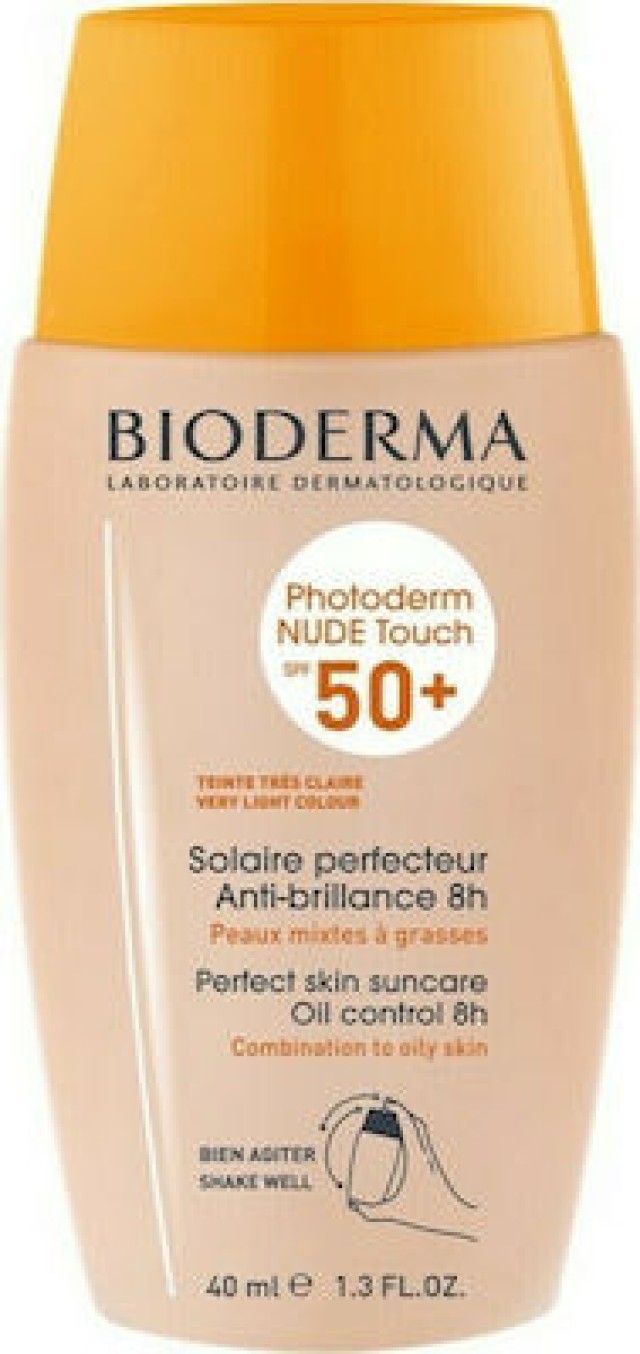 Bioderma Photoderm Nude Touch Very Light Colour Oil Control 8h SPF50 40ml