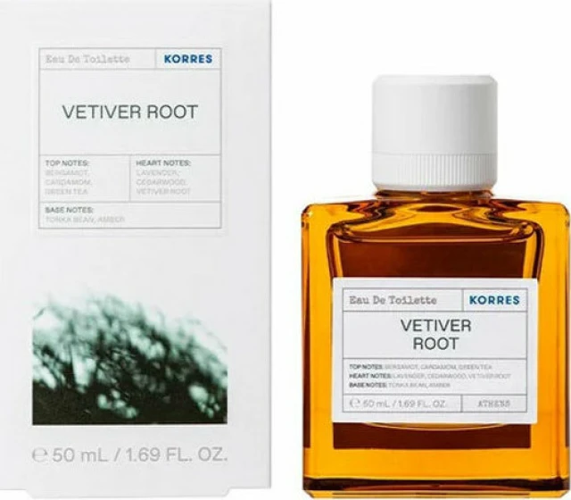 Korres Eau De Toilette Vetiver Root Men's Perfume, 50ml