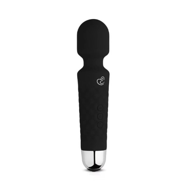 EasyToys Mini Wand Vibrator Black Επαναφορτιζόμενος Δονητής Μασάζ, 1τμχ