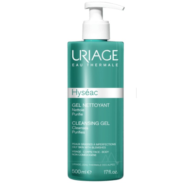 Uriage Hyseac Cleansing Gel Καθαρισμού Προσώπου Για Μικτές Επιδερμί...