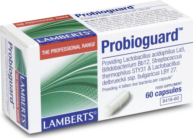 Lamberts Probioguard Προβιοτικά Για Την Εξισορρόπηση Της Εντερικής Χλωρίδας, 60 Κάψουλες