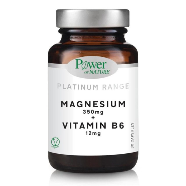 Power Health Platinum Magnesium 350mg + Vitamin B6 12mg, 30 Κάψουλες Power Health Platinum Magnesium 350mg + Vitamin B6 12mg, 30 Κάψουλες