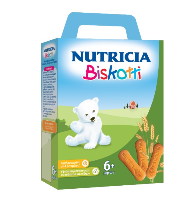 Nutricia Biskotti Βρεφικά Μπισκότα Από Τον 6ο Μήνα, 180g