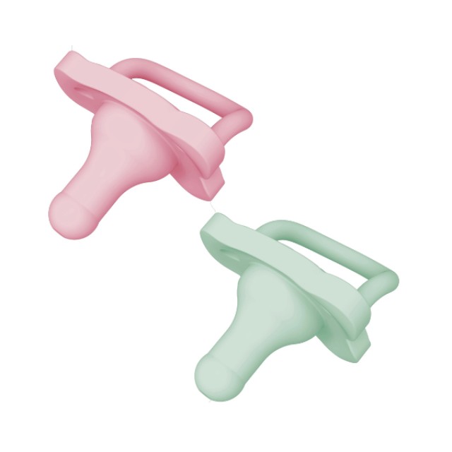 Dr.Browns Happy Paci Silicone Soother 0-6m Πιπίλες Πράσινο / Ροζ, 2τμχ