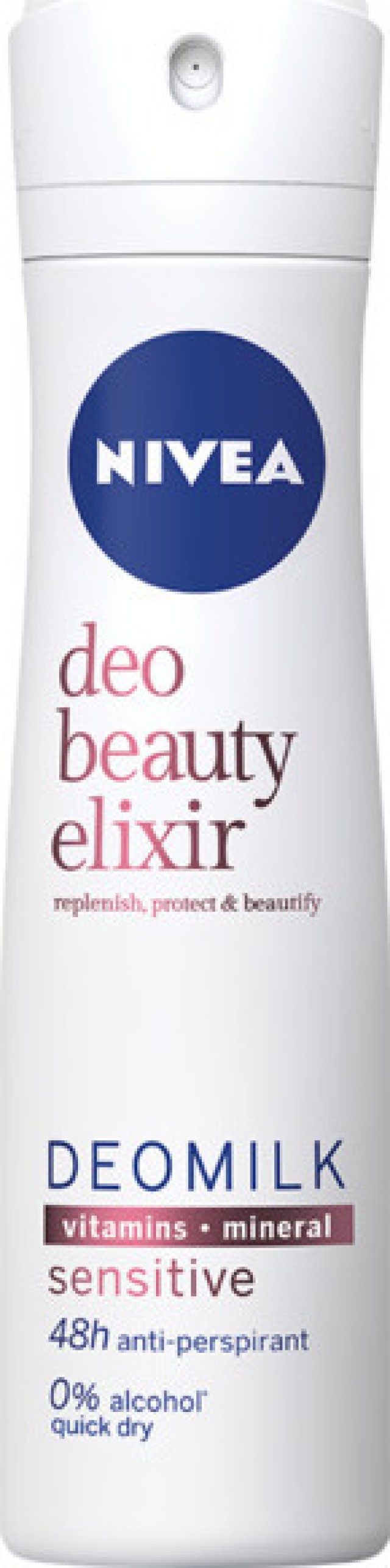 Nivea Deo Beauty Elixir Deomilk Sensitive Γυναικείο Αποσμητικό Spray 48ωρης Προστασίας, 150ml