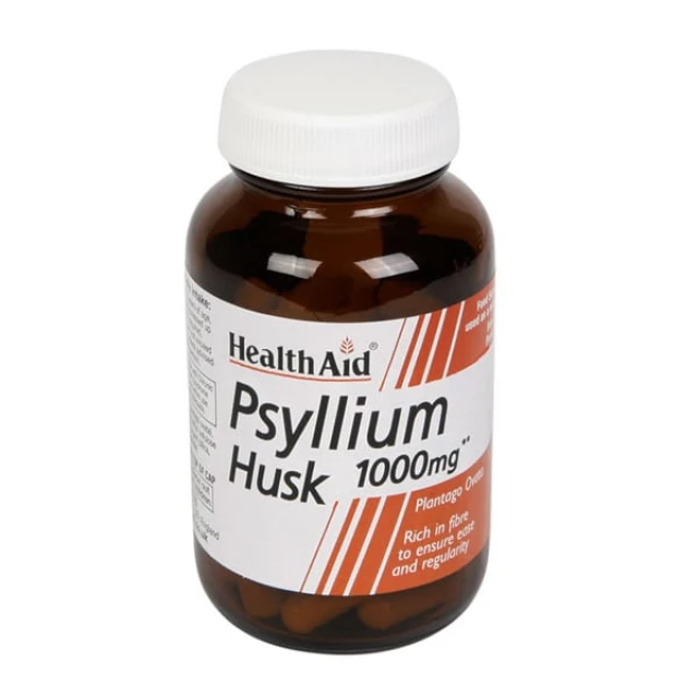 Health Aid Psyllium Husk 1000mg Dietary Supplement with Psyllium for ...