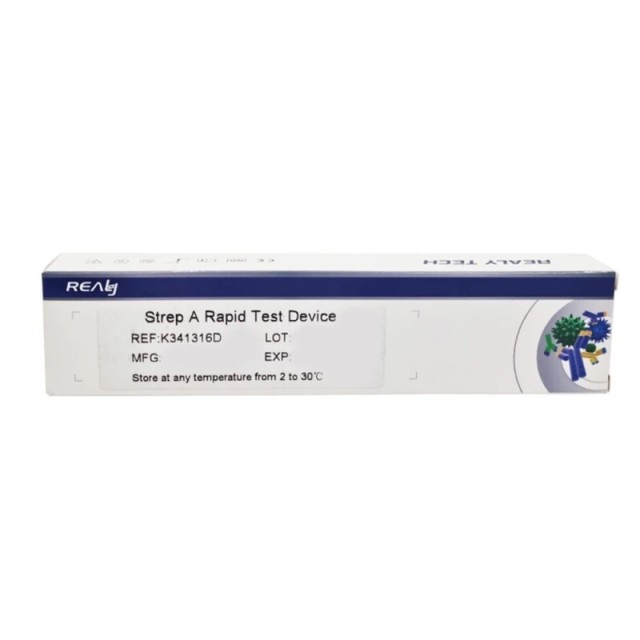 Realy Tech Strep A Rapid Test Ταχείας Ανίχνευσης του Στρεπτόκοκκου, 1τμχ