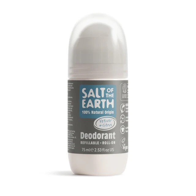 Salt of the Earth Vetiver & Citrus Natural Refillable Ανδρικό Aποσμητικό Roll On, 75ml