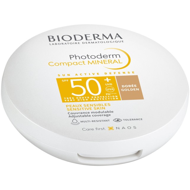 Bioderma Photoderm Compact Mineral Golden SPF50+ Αντηλιακή Πούδρα Προσώπου, 10g