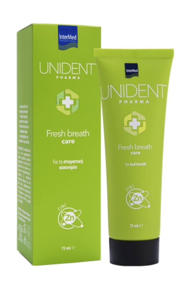 Unident Pharma Fresh Breath Care Για Στοματική Κακοσμία, 75ml
