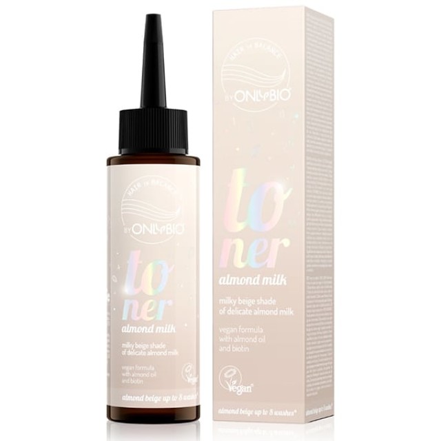 Onlybio Toner Μαλλιών Γάλα Αμυγδάλου Κρεμώδης & Γαλακτώδης Μπεζ Από...