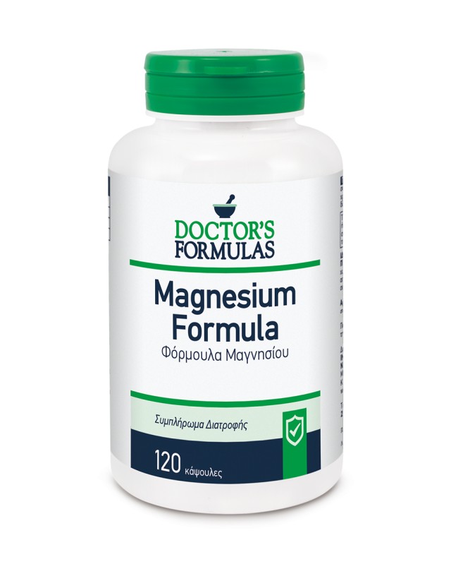 Doctors Formulas Magnesium Formula Συμπλήρωμα Διατροφής Μαγνησίου, 120 Κάψουλες