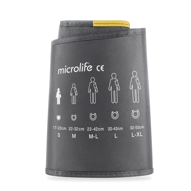 Microlife Small Fan Shaped Soft Cuff Περιχειρίδα Μπράτσου Γκρι Ανοι...