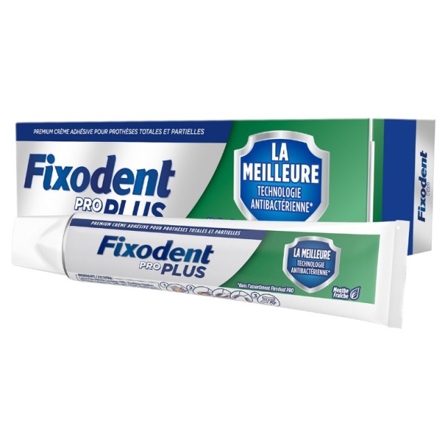 Fixodent Pro Plus Antibacterial Technology με Γεύση Μέντας 40gr