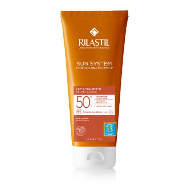 Rilastil Sun System Velvet Lotion SPF50+ Αντηλιακό Γαλάκτωμα Προσώπου-Σώματος, 200ml