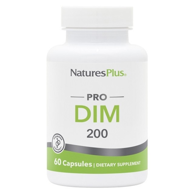 Natures Plus Pro Dim 200 Συμπλήρωμα Διατροφής για την περίοδο της Εμμηνόπαυσης, 60caps