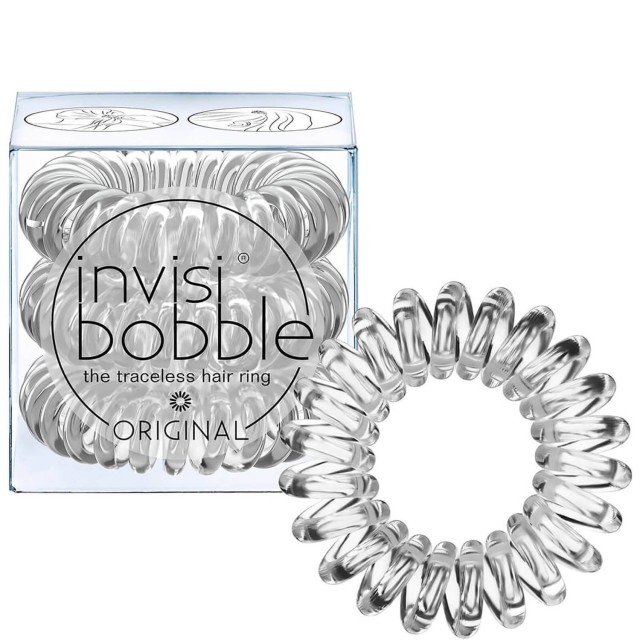 Invisibobble Crystal Clear Original Hair Spiral, 3 Τεμάχια