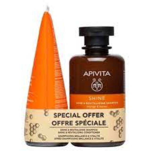 Apivita Promo Σαμπουάν 250ml & Κρέμα Μαλλιών 150ml για Λάμψη & Αναζωογόνηση με Πορτοκάλι & Μέλι