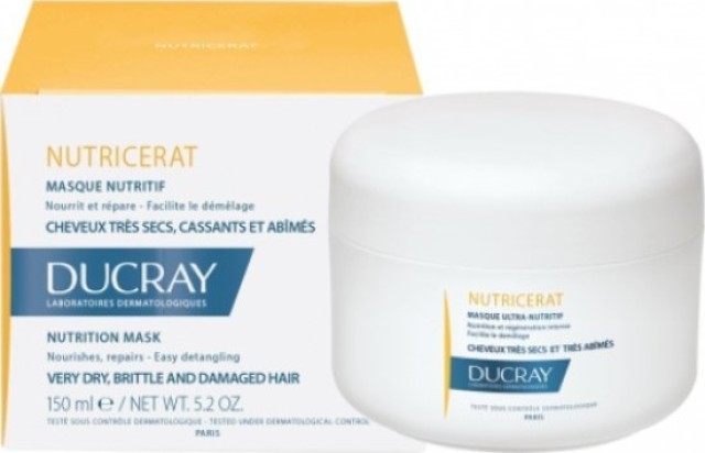 Ducray Nutricerat Μάσκα Εντατικής Θρέψης Για Ξηρά & Ταλαιπωρημένα Μαλλιά, 150ml