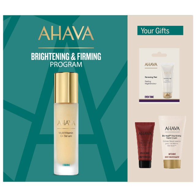 Ahava Promo Multivitamin C+ Serum  Ορός Προσώπου 30ml + Renewing Peel Gel Απολέπισης 8ml + Advanced Deep Wrinkle Cream Αντιρυτιδική Κρέμα 15ml + Dermud Hand Cream Κρέμα Χεριών 40ml