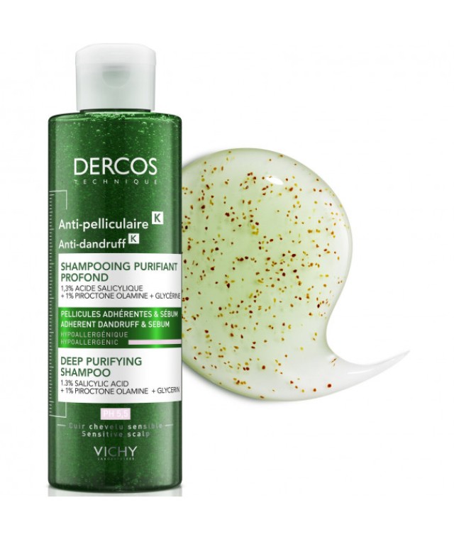 Vichy Dercos Anti Dandruff K Shampoo ph5.5 Σαμπουάν Κατά Της Πιτυρίδας, 250ml