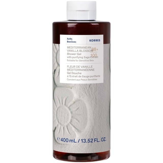 Korres Mediterranean Vanilla Blossom Αφρόλουτρο με Άνθη Βανίλιας, 4...