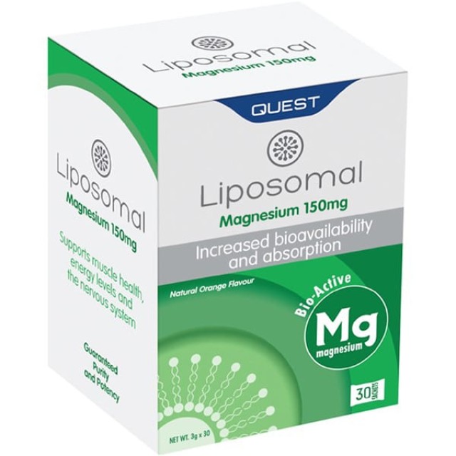 Quest Liposomal Magnesium 150mg Συμπλήρωμα Διατροφής Μαγνησίου Λιπο...