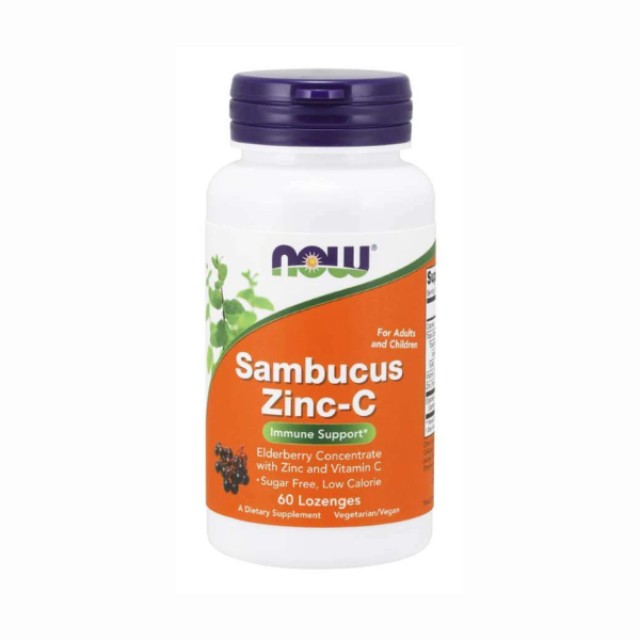 Now Foods Sambucus Zinc-C Συμπλήρωμα Ενίσχυσης του Ανοσοποιητικού, ...