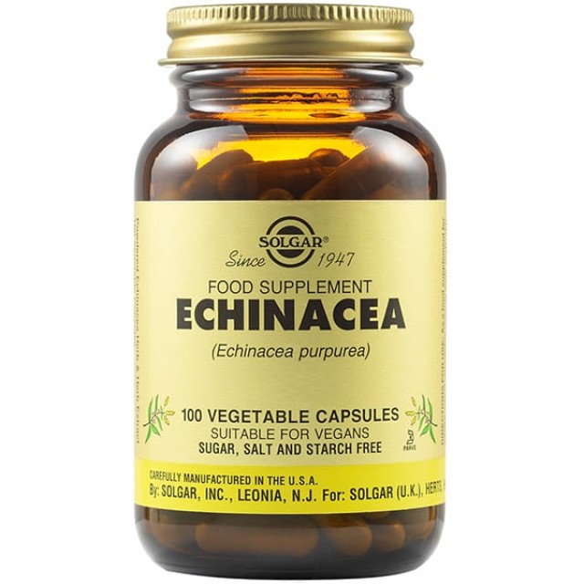 Solgar Echinacea Εχινάκεια, 100 Φυτικές Κάψουλες