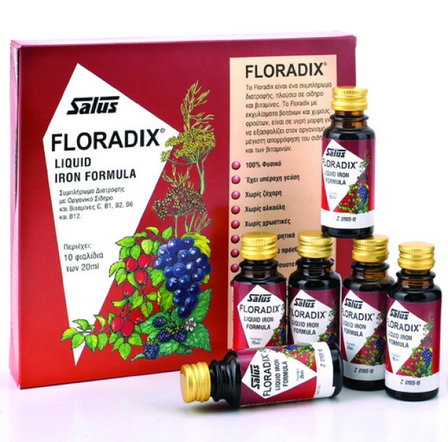 Power Health Floradix Συμπλήρωμα Διατροφής για Τόνωση, 10x20ml