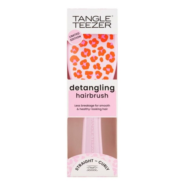Tangle Teezer The Ultimate Detangler Vibrant Leopard Limited Edition Βούρτσα Μαλλιών Ροζ Λεοπάρ, 1 Τεμάχιο