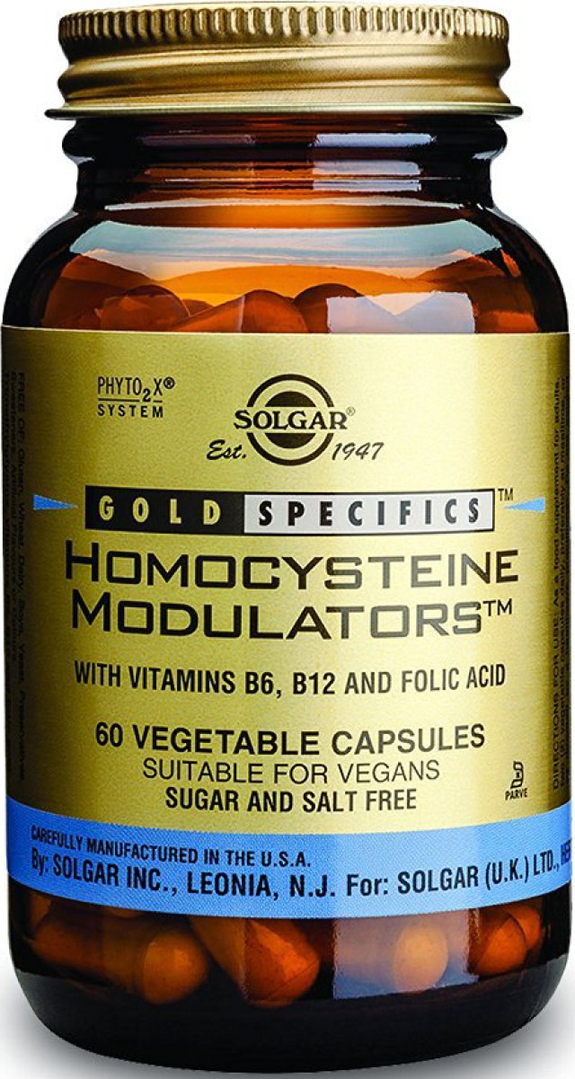 Solgar Homocysteine Modulators Συμπλήρωμα Διατροφής Για Την Καρδιά 60 Φυτικές Κάψουλες