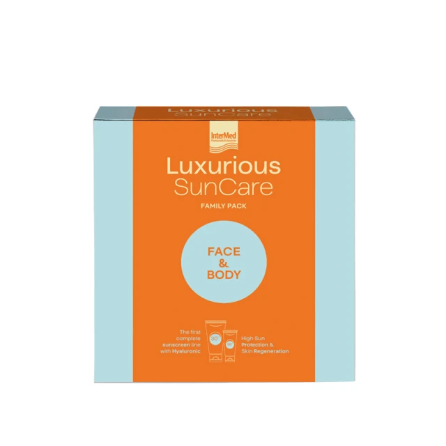 Luxurious Sun Care Family Pack Facial Sunscreen SPF50 75 ml + Anti-...