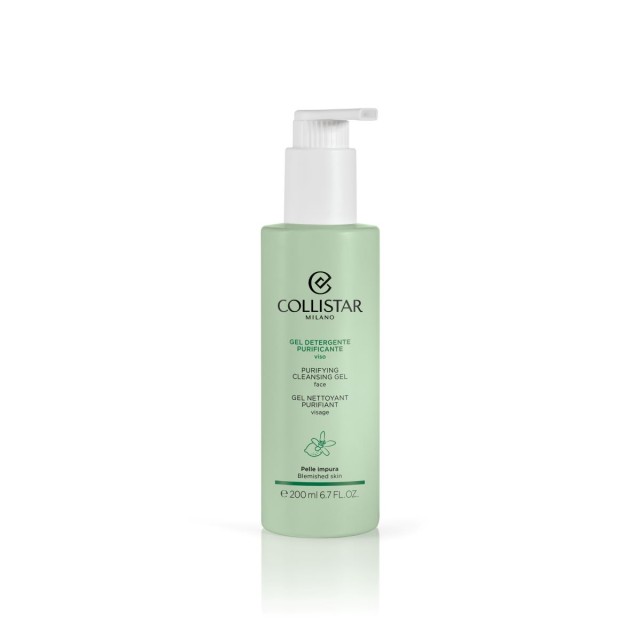 Collistar Purifying Cleansing Gel Καθαρισμού Προσώπου, 200ml