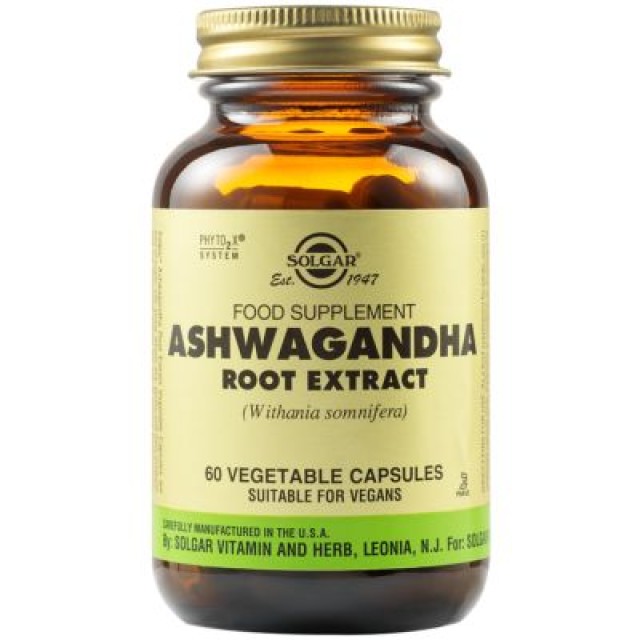 Solgar Ashwagandha Root Extract, 60 Φυτικές Κάψουλες