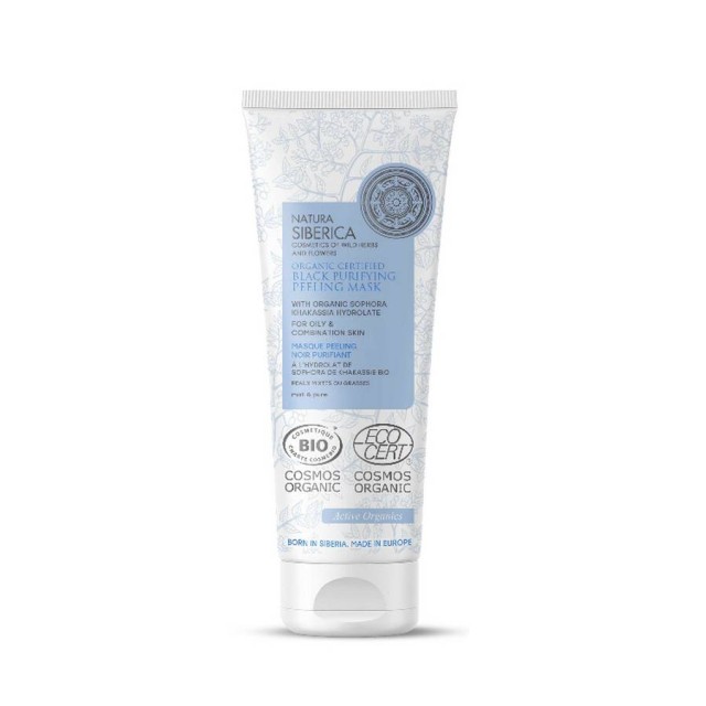 Natura Siberica Organic Certified Black Purifying Peeling Mask για Λιπαρές & Μικτές Επιδερμίδες 75 ml