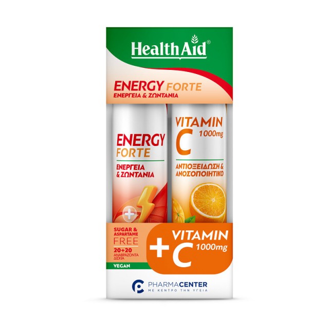 Health Aid Promo Pack Energy Forte 20eff.tabs + Vitamin C 1000mg 20eff.tabs