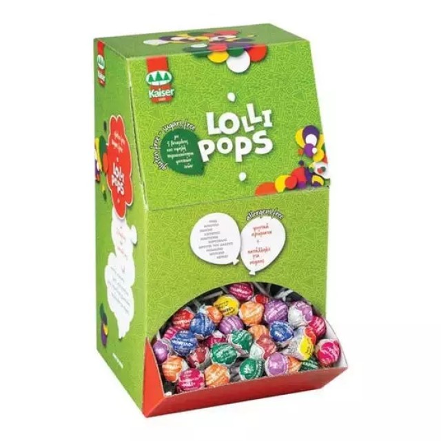 Kaiser Lolli Pops Γλειφιτζούρι Με 5 Βιταμίνες Χωρίς Ζάχαρη, 1τμχ