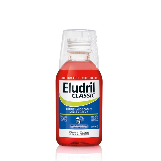 Eludril Classic Στοματικό Διάλυμα για Προστασία των Ούλων, 200ml