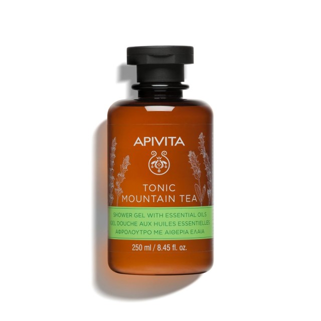 Apivita Tonic Mountain Tea Shower Gel Αφρόλουτρο, 250ml
