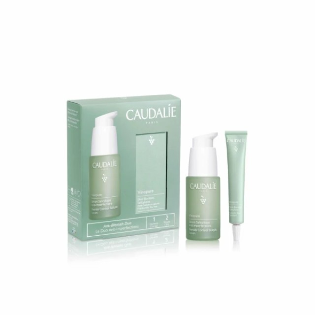 Caudalie Promo Vinopure Σετ περιποίησης για Σύσφιξη με Blemish Control Salicylic Serum, 30ml + Salicylic Spot Solution, 15ml