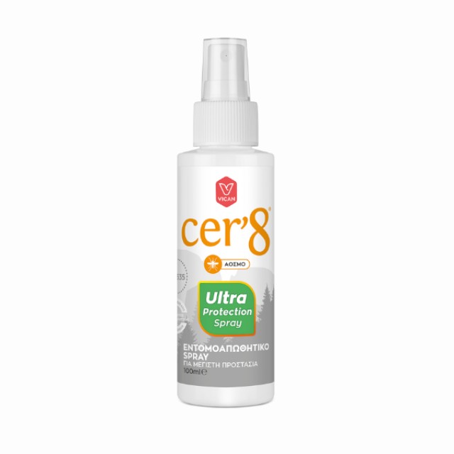Cer8 Ultra Protection Εντομοαπωθητικό Spray Άοσμο, 100ml