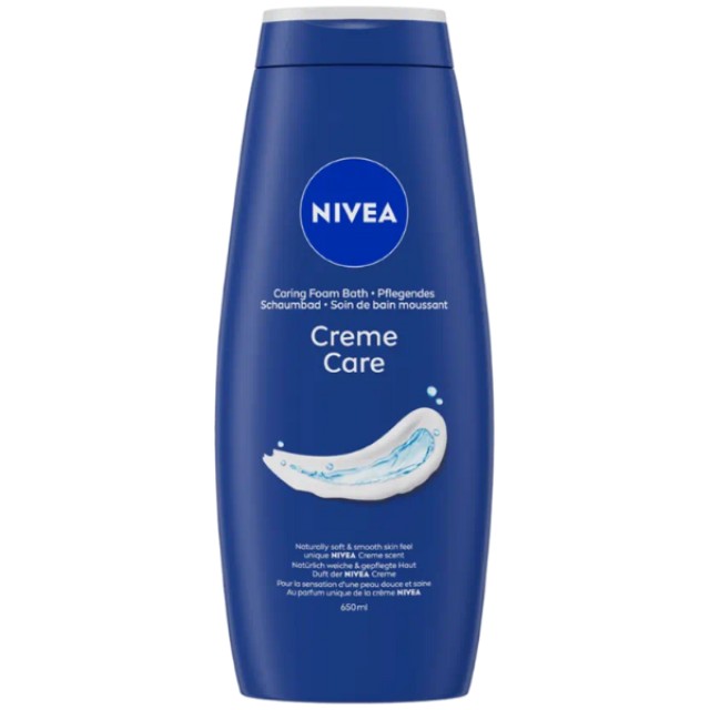 Nivea Creme Care Κρεμώδες Αρωματικό Αφρόλουτρο με Έλαια, 650ml